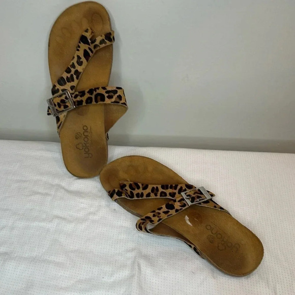 Yukono leopard strap sandals - Picture 2 of 6